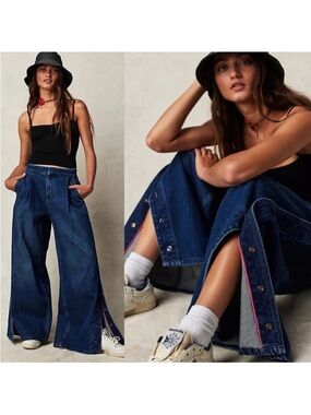 We the free time warp wide leg jeans free people